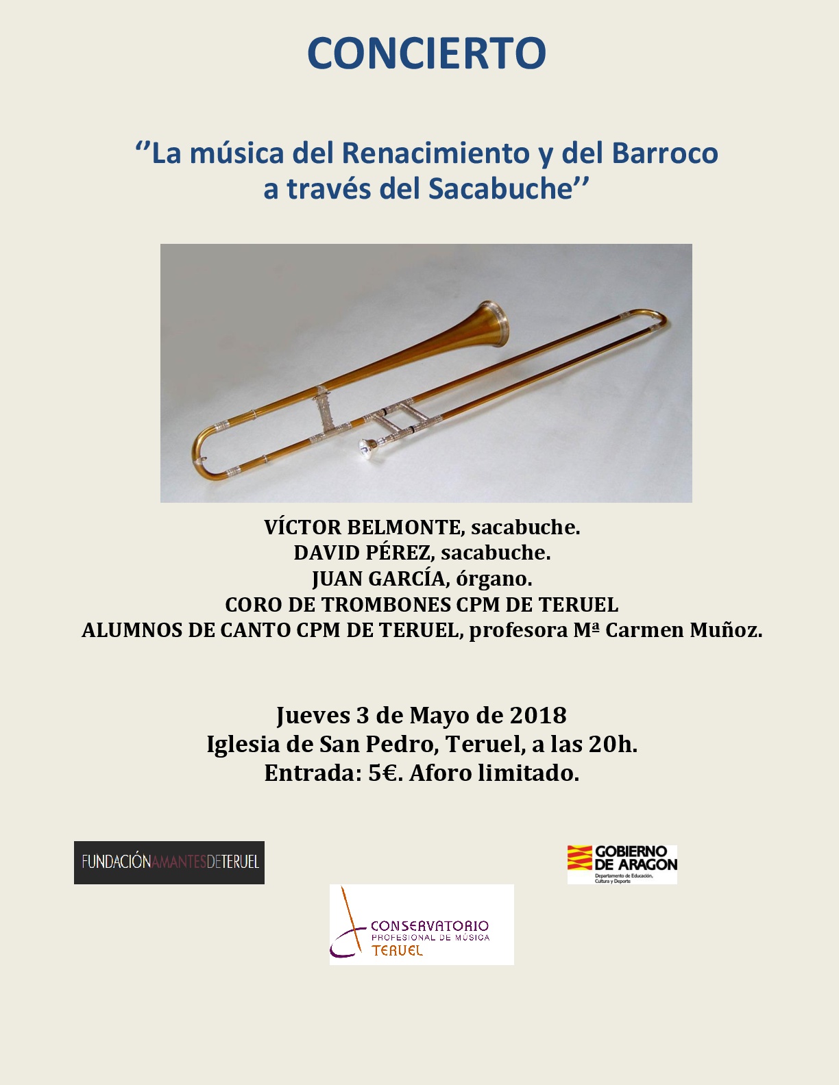 Cartel Concierto trombon